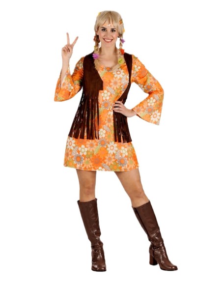 Costume Hippy Donna Taglia M | Costumi per Adulti Il Re del Carnevale